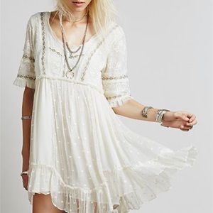 Free People Dot mini dress. Sz XS